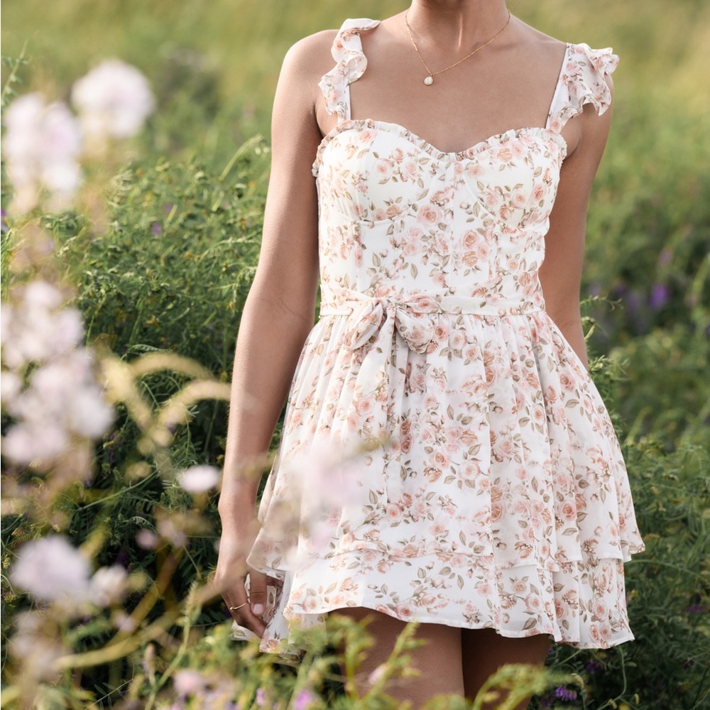 NWT Altar’d State Melney Floral Mini Dress Size M